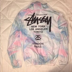 Stussy tie die windbreaker